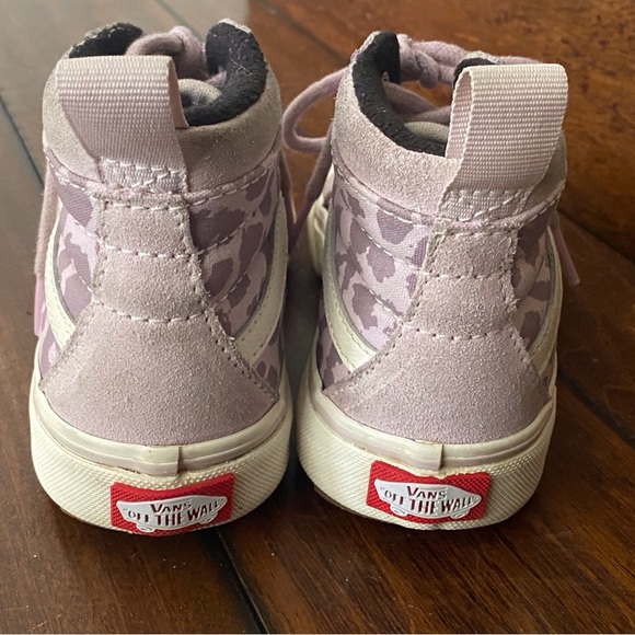 Toddler VANS Skate High Tops Purple Leopard - Picture 3 of 6